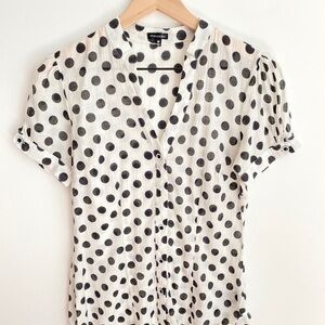 Maurices‎ Short sleeve polkadot shirt, size M